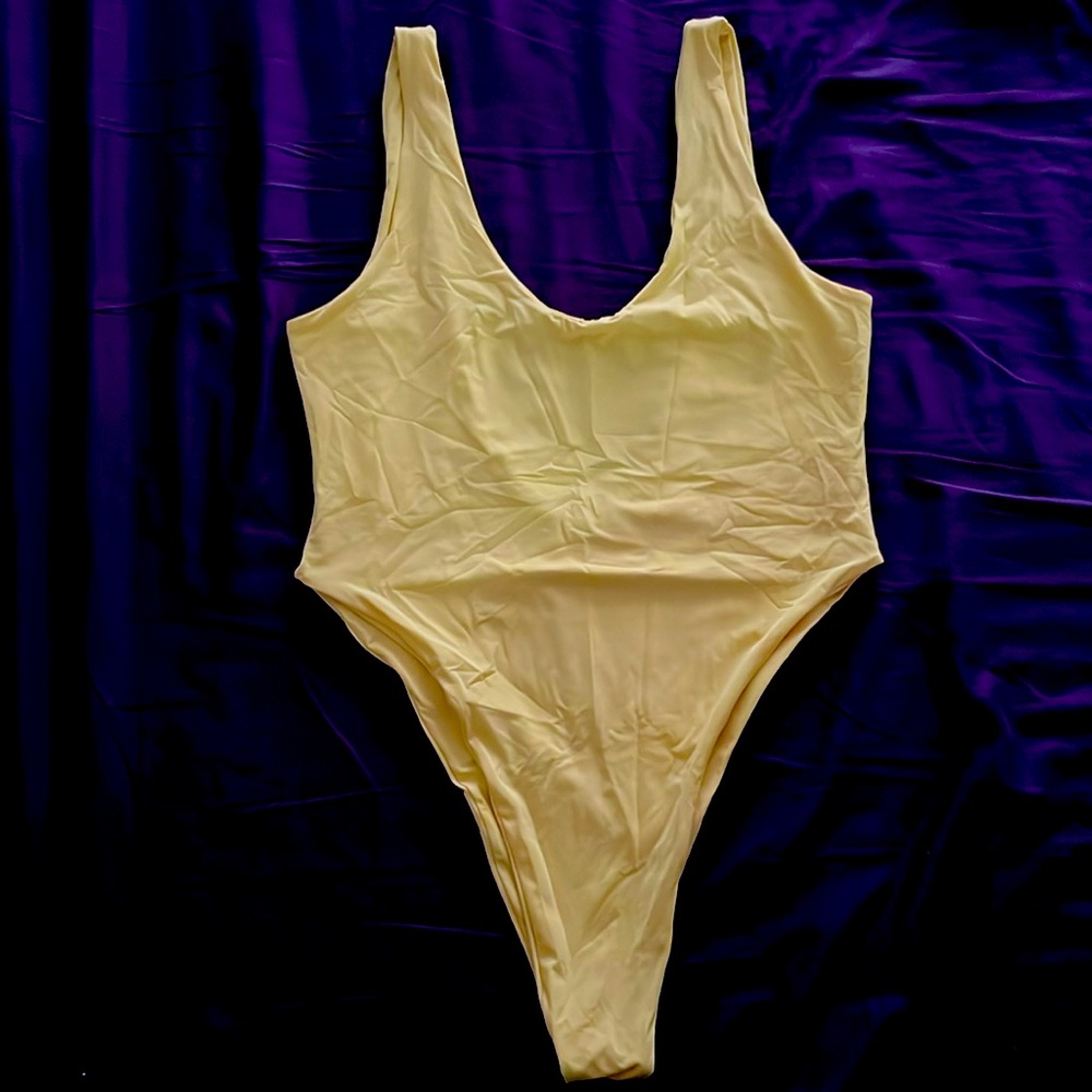 437 yellow Harlow swimsuit